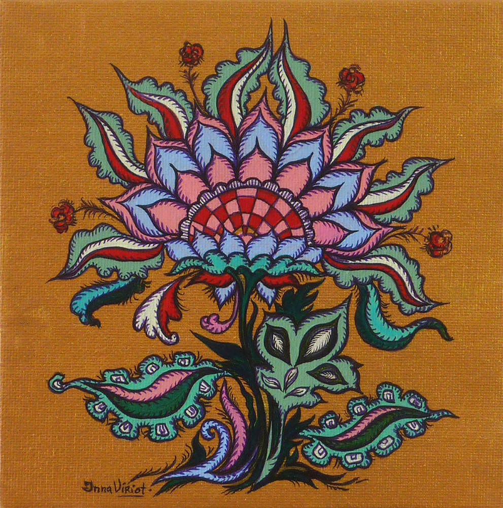 Floral Totem – Miniature 15x15 cm