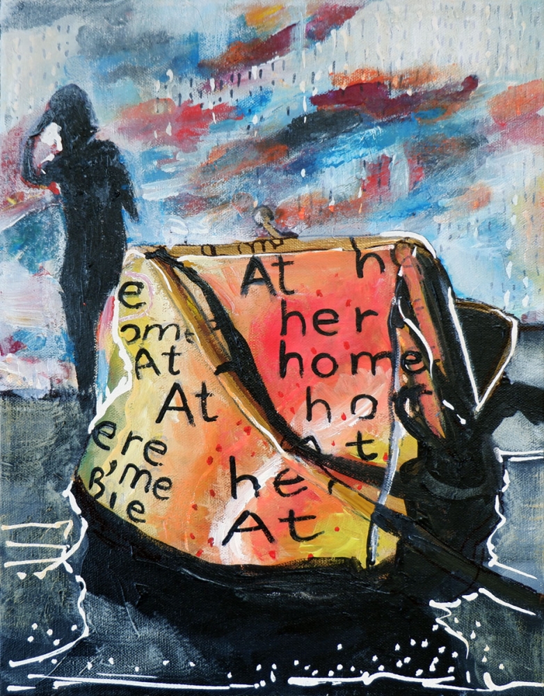 At Her Home