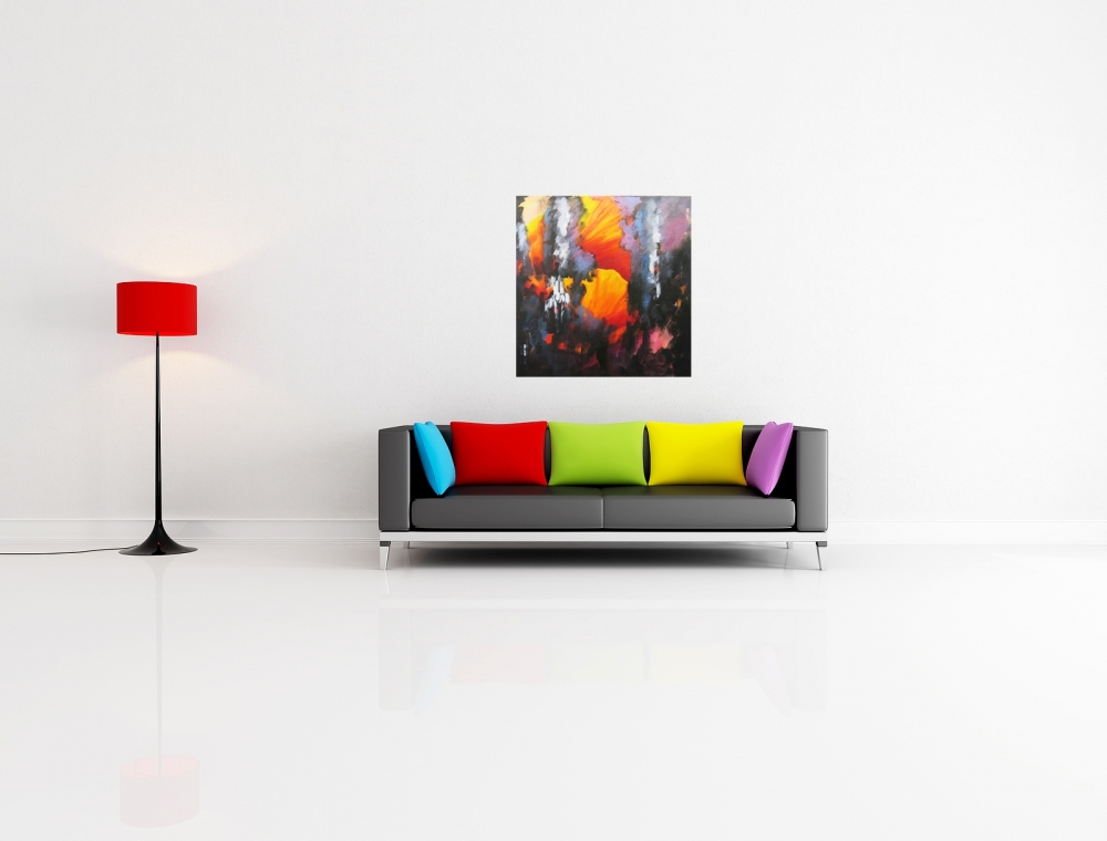 Black, Red, Orange