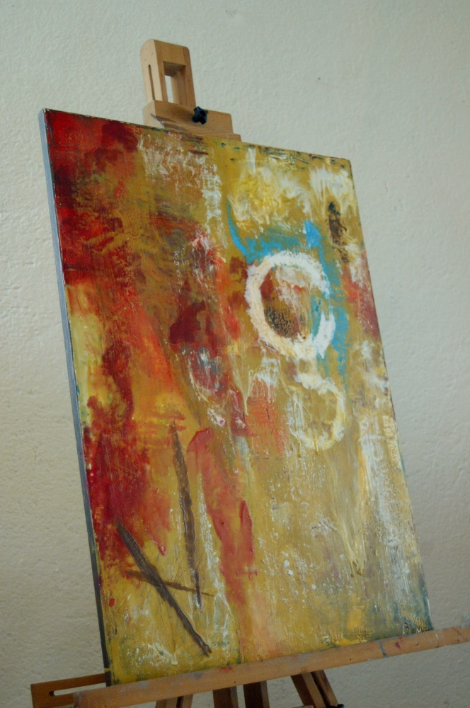 \"Bright Days\". Encaustic