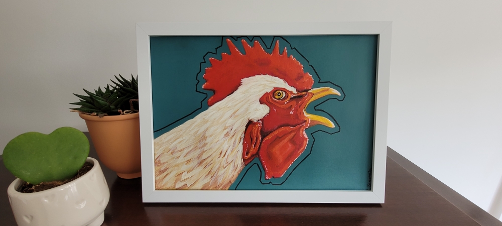 White Rooster
