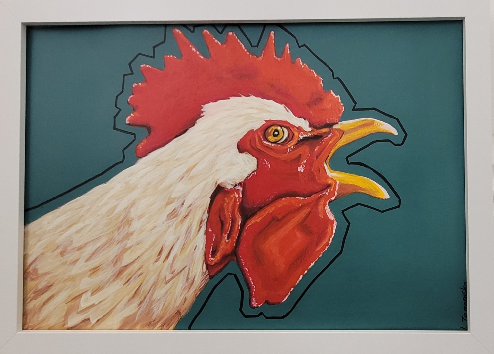 White Rooster