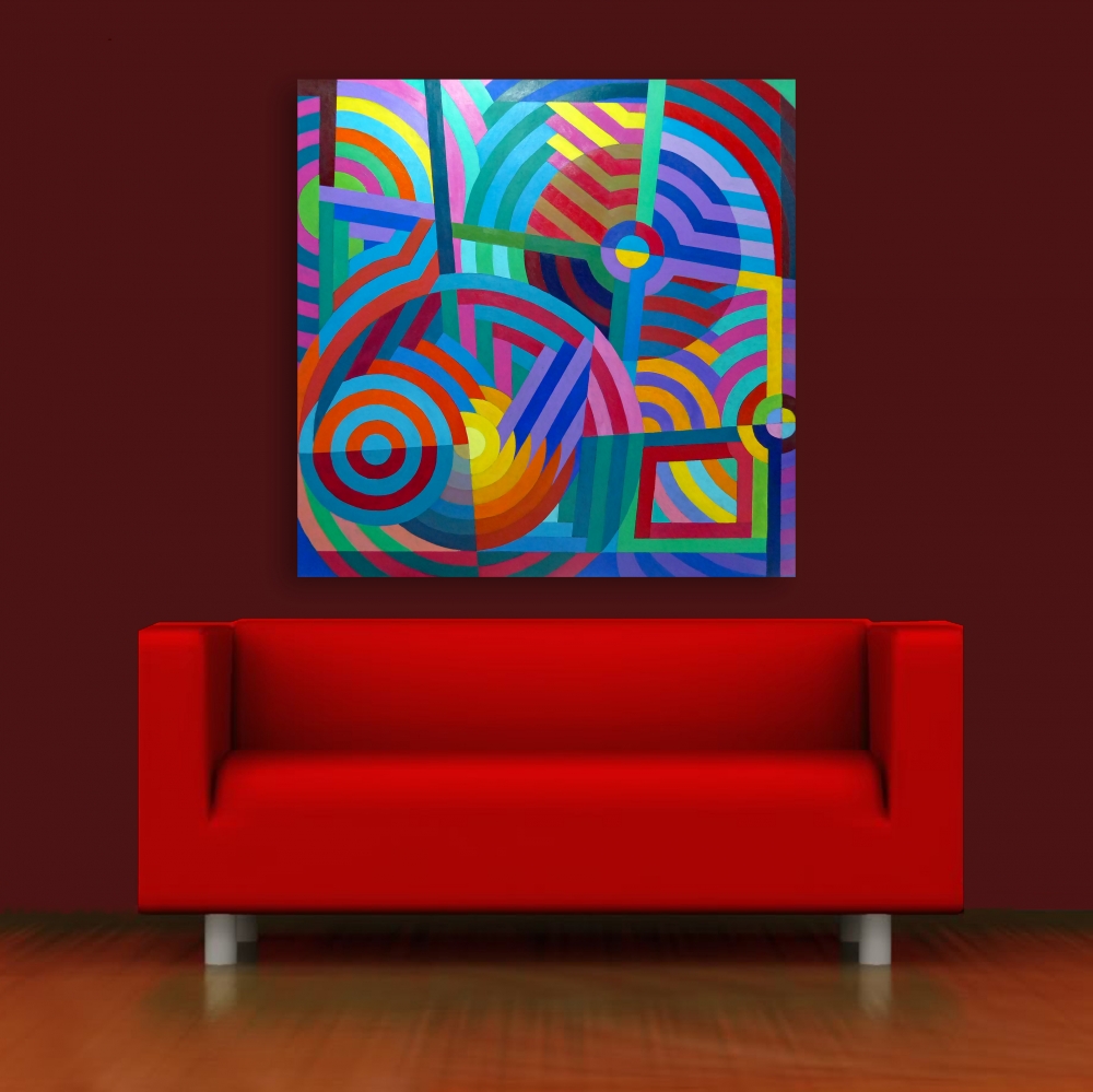 LARGE GEOMETRIC DOODLE ii
