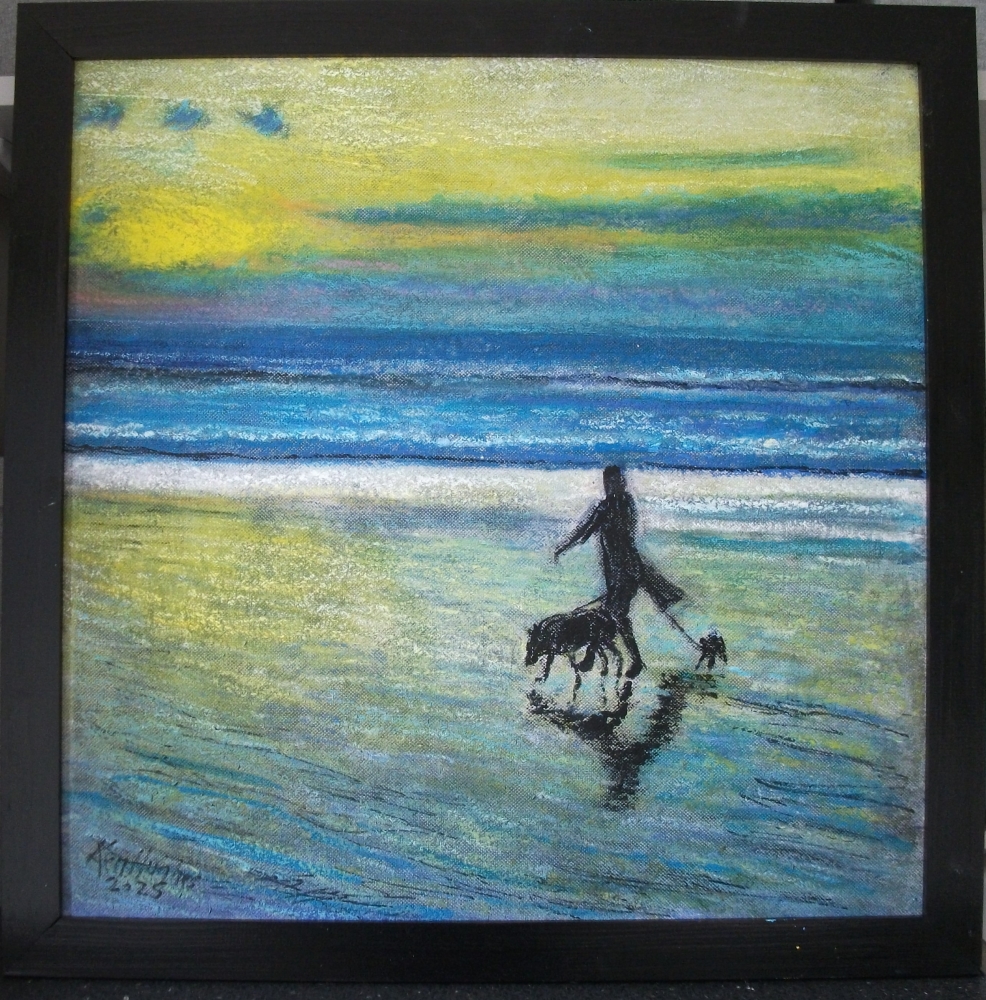 Dawn beach walkies