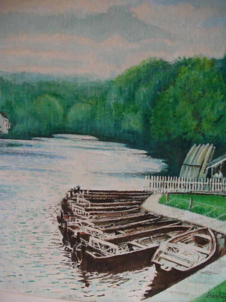 Boating at Ruswarp.