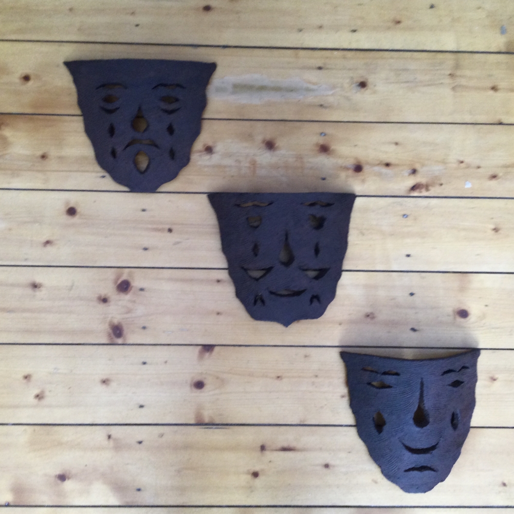 Untitled ceramic masks