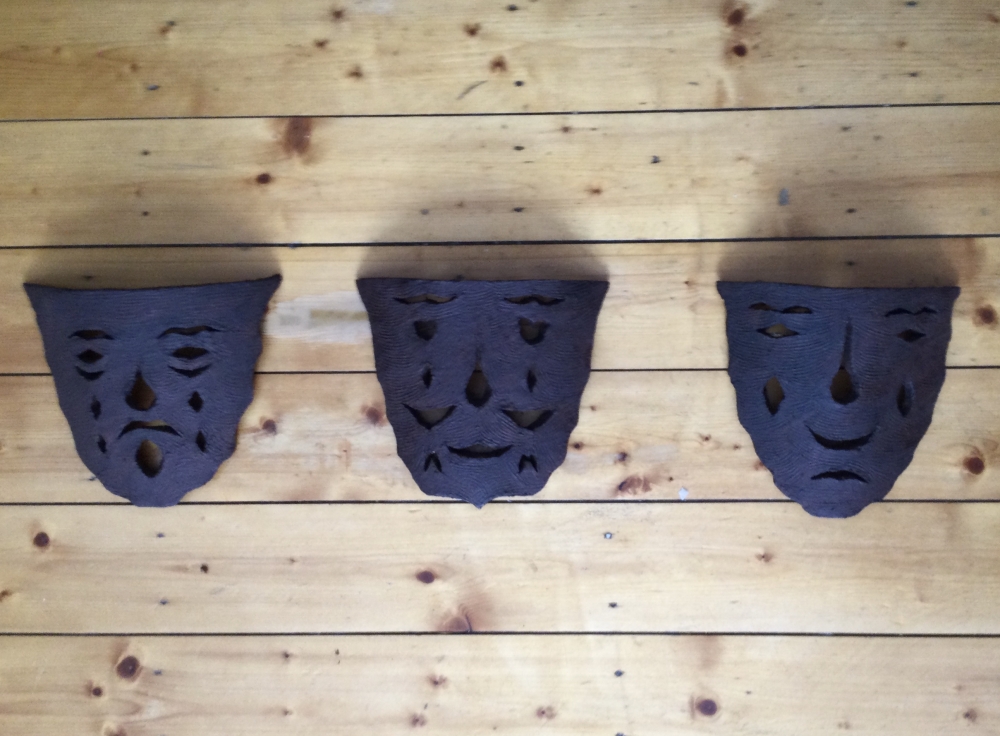Untitled ceramic masks