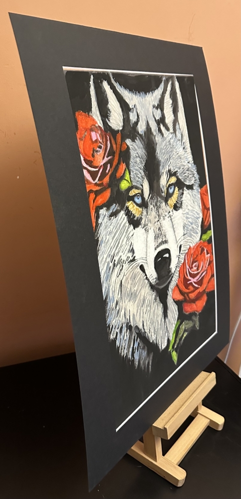 Wolf and rose 