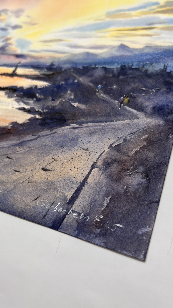 Sunset Road and Lighthouse