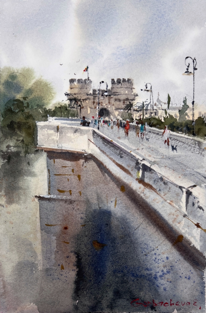Serrans Bridge Views(Diptych)