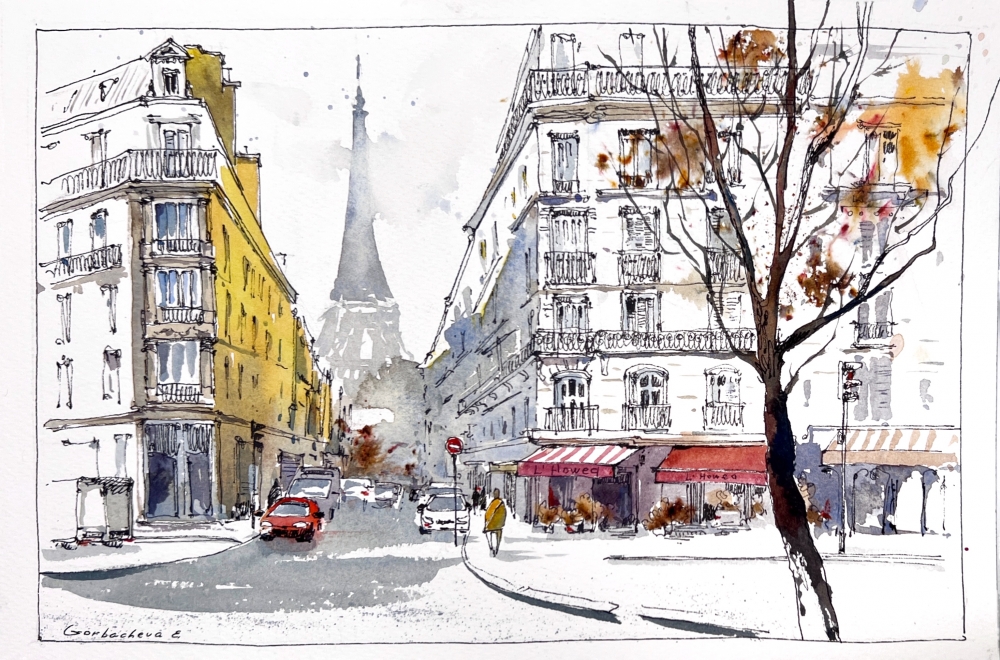 Golden Facades of Paris