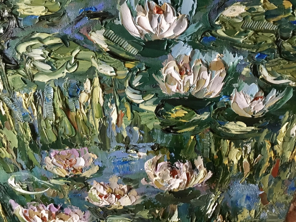 Eternal Bloom Pond | Monet-Inspired Water Lily Oil Painting