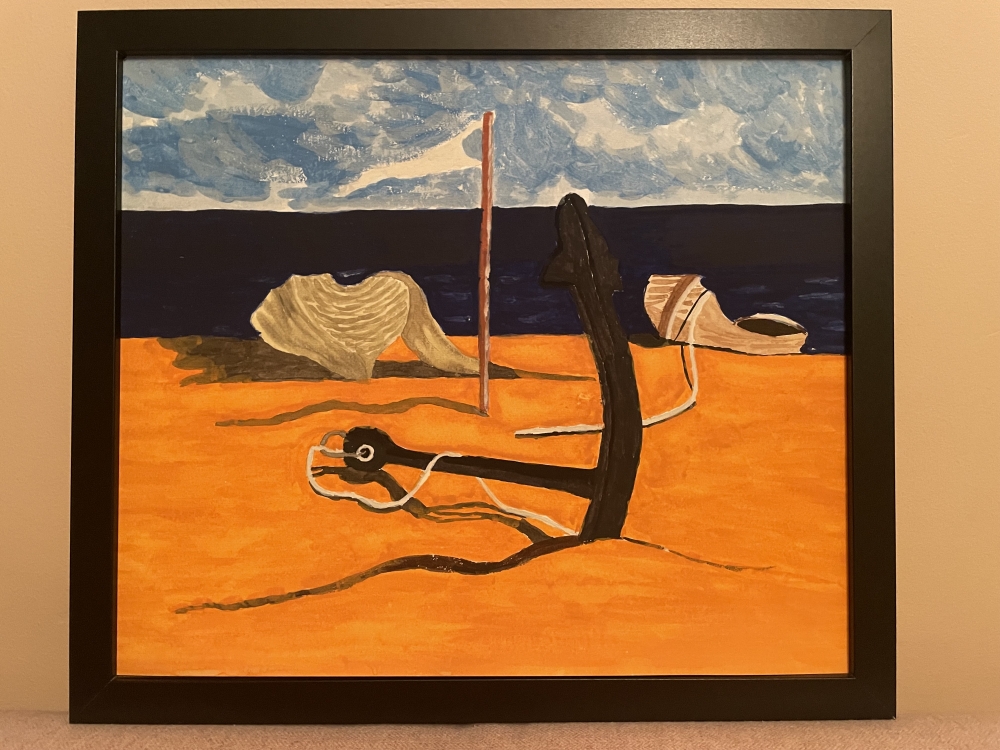 Anchored on the beach