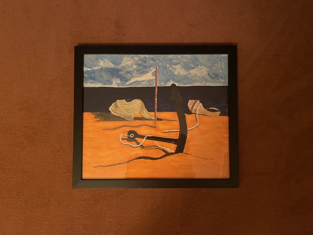 Anchored on the beach