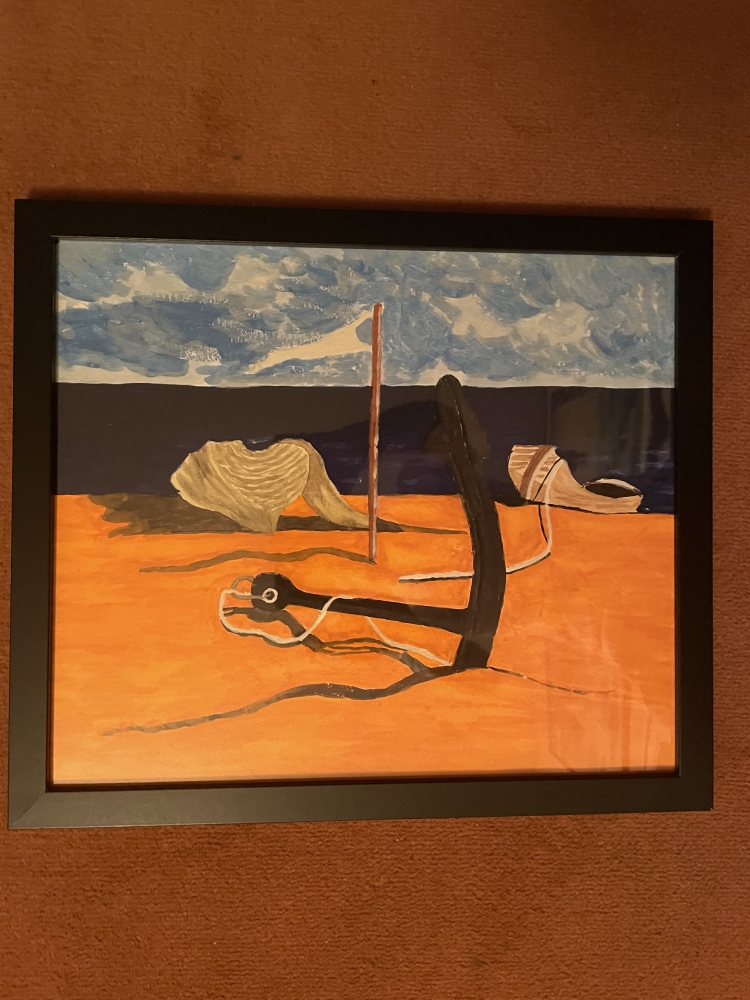 Anchored on the beach
