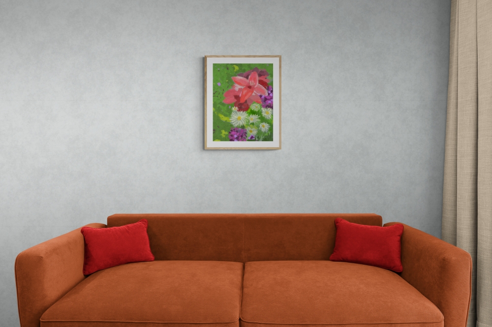 Gladiolus and Daisies
