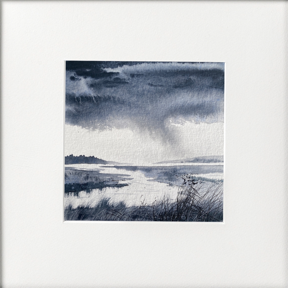 4 monochrome marshes scenes