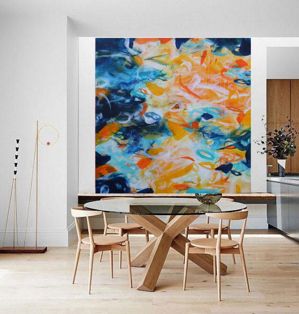 XXL DANCING IN THE MOONLIGHT 100 x 100 cm