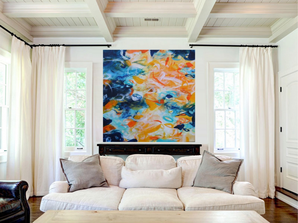XXL DANCING IN THE MOONLIGHT 100 x 100 cm