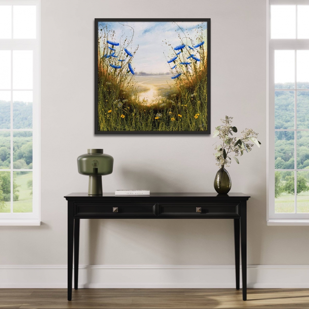 Wild flower path meadow landscape I