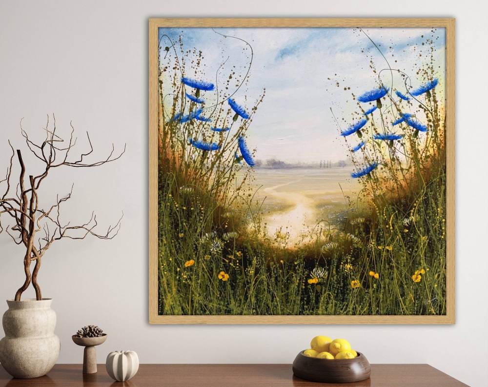 Wild flower path meadow landscape I