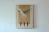 \"Angel feather\". Encaustic.