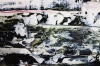 Abstract Fractured Black White Gray 5407