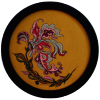 Baroque Iris – Round Miniature 20x20 cm