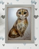 Scottish Fold Cat Original Watercolor – Hand-Painted Pet Portrait