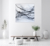 Grey Monochrome Large Abstract 2