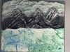 Mountains with frozen ocean 