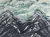 Mountains with frozen ocean 