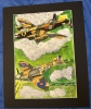 Lancaster bomber and spitfire 