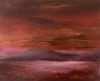 Red Sunrise over Dorset Coast