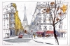 Golden Facades of Paris