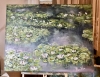 Emerald Reflections – Impressionist Botanical Painting