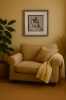 Pebbles - Framed cat portrait drawing
