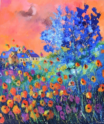 Evening sonata in poppies 