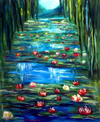 Monet Garden Water Lilies
