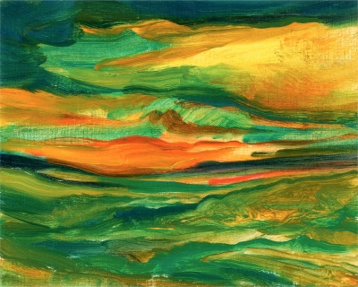 Stained Glass Landscape