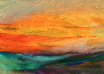 Vibrant Seascape