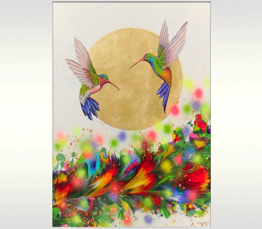 Hummingbirds in Flight