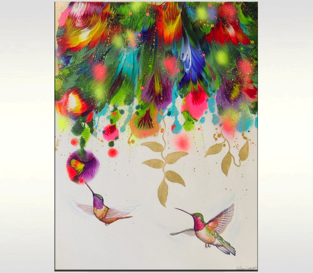 Flowers and Hummingbirds