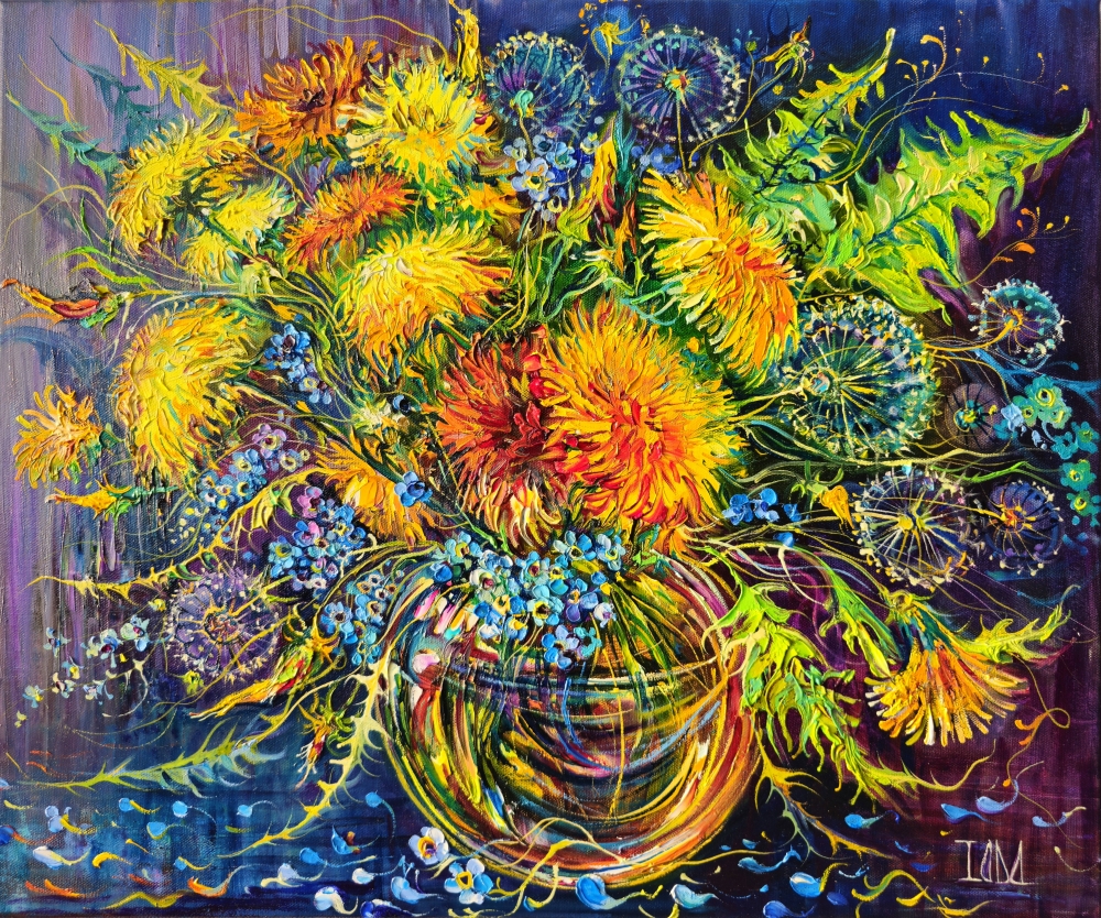 Dandelion Modern Still Life
