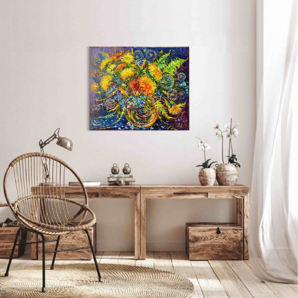 Dandelion Modern Still Life