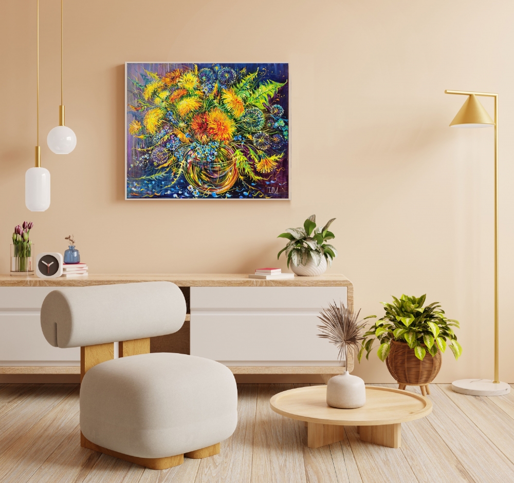 Dandelion Modern Still Life