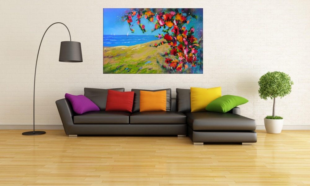 \"Greek Landscape\" Large Painting 