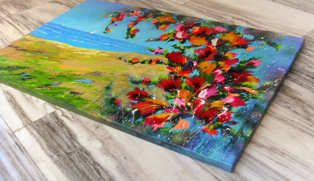 \"Greek Landscape\" Large Painting 