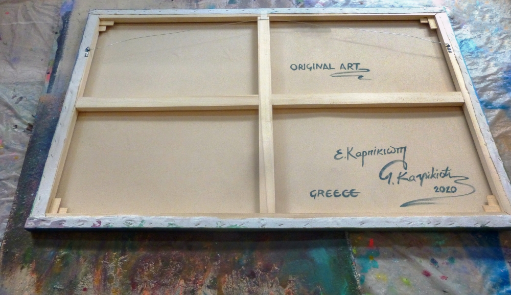 \"Greek Landscape\" Large Painting 
