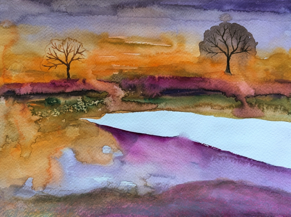 Purple sky